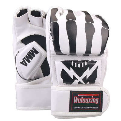 半指拳击手套散打格斗UFC拳套成人搏击训练MMA拳击套打沙袋泰拳套