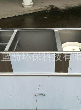 饭店餐饮厨房玻璃钢油水分离器油污污水处理设备耐用商用隔油池