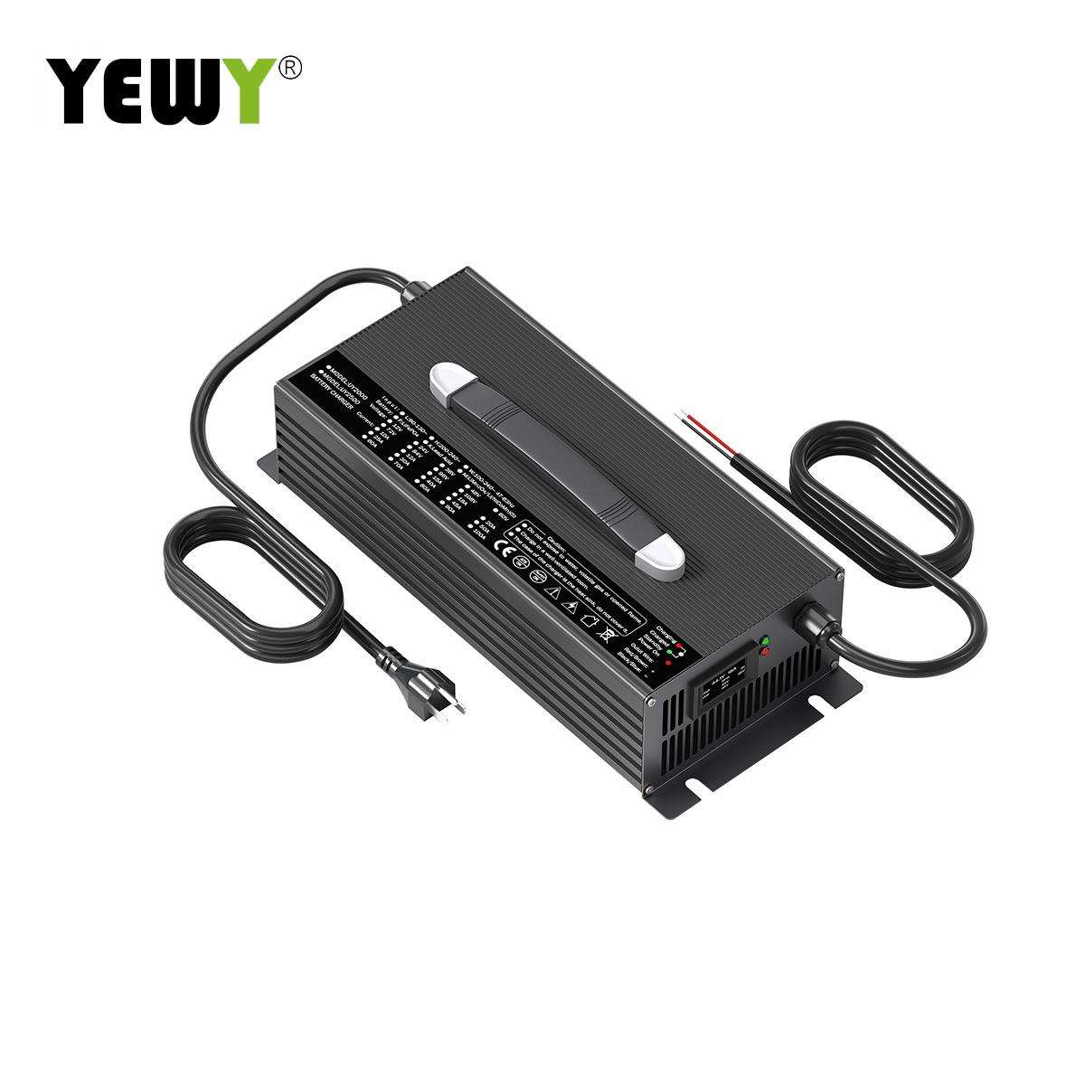UY2000 三段式智能车载充电器48V30A 磷酸铁理电池充电器