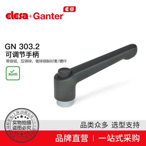 Elesa Ganter伊莉莎冈特 GN 303.2 可调节手柄 带按钮（2