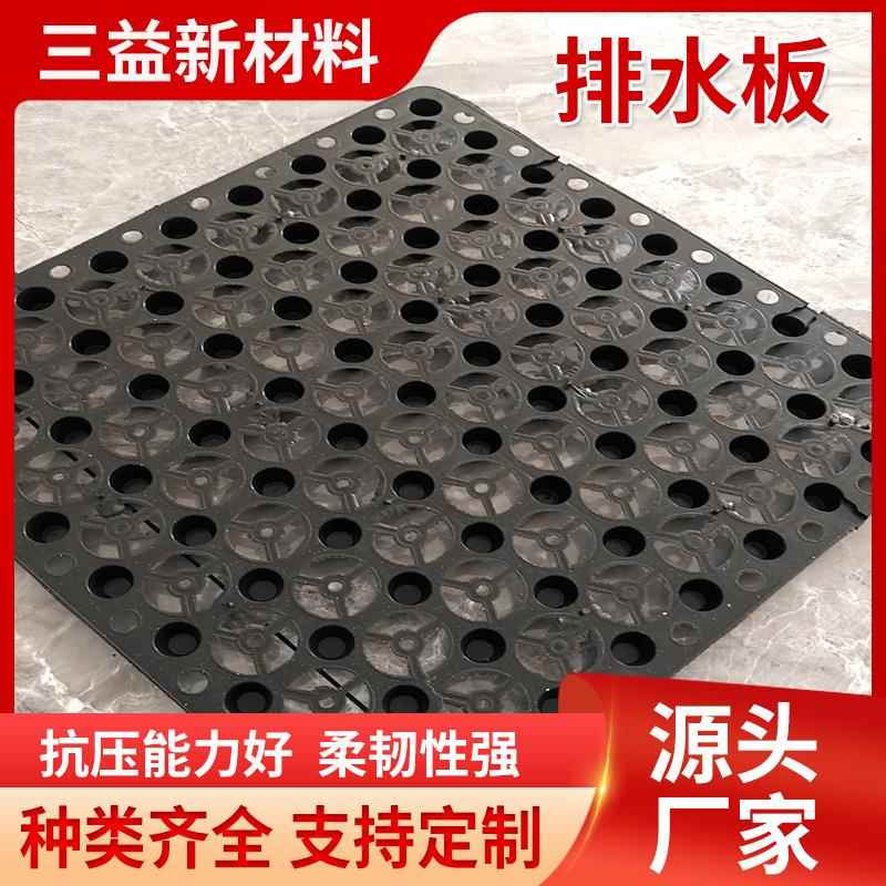塑料排水板源头工厂楼顶花园绿化种植地下车库HDPE凹凸滤水板