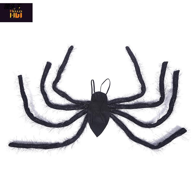 新款背带大蜘蛛万圣节派对装饰翅膀彷真蜘蛛道具鬼屋密室吓人蜘蛛