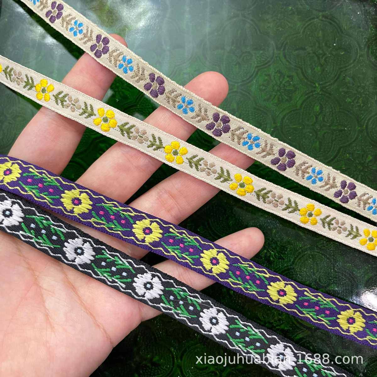 彩色小花朵中国风织带花边民族风花边辅料