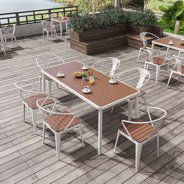 咖啡厅简约餐厅露天桌椅桌椅塑组合庭院公园现代茶店奶椅户外木桌,户外/登山/野营/旅行用品,户外桌椅套装,淘宝优惠券,粉丝福利购,淘宝优惠卷