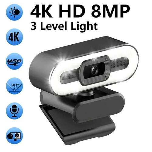 Portable Full HD 1080P 2K 4K Webcam PC Laptop Auto Focus Web