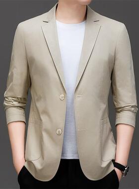 025士休闲西服秋季新款免烫潮流单西青韩2版商务99109-PP中年男便