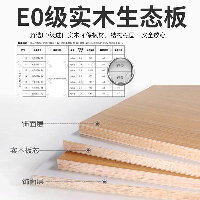实木衣柜生态板收济纳柜家成用卧室儿童推YWS拉移门衣经型人大橱