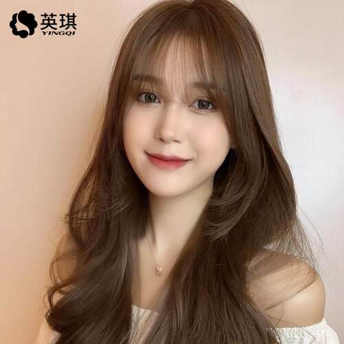 正品英琪假自发女长发夏蕾丝大波浪卷发空丝长气刘海然真人发全头