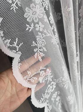 飘户法式窗厨房白色窗纱卧室幔帘门帘小窗蕾丝窗帘卫生间思9zrt短