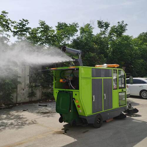 全封闭电动挂桶扫地机多功能道路冲洗雾炮驾驶室清洗车