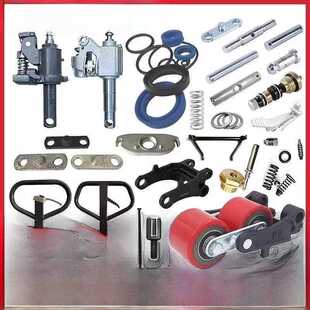 适用手动叉车配件大全2吨3吨液压车地牛诺力合力搬运油缸手柄轮轴