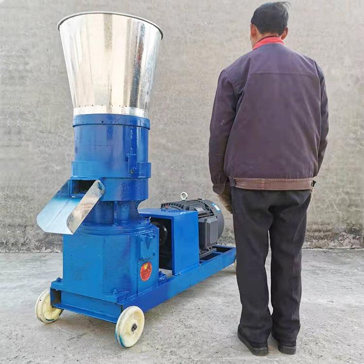 养殖饲料颗粒机电动大产量颗粒粉碎研磨机养鸡养鸭食用颗粒机