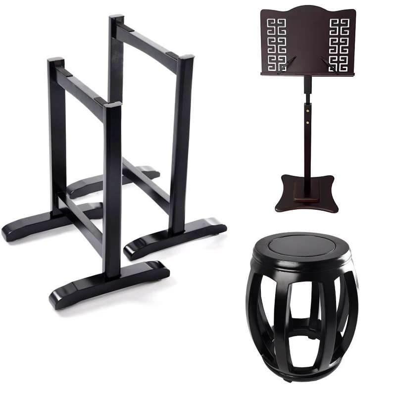 古筝架子支架便携式古筝琴架实木古筝专用架子家用古筝放置架脚架