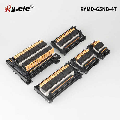 荣越拼接式24V继电器模组螺钉直插接线一开一闭16/12/8A