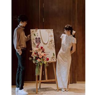 饰用品背景水牌引导牌 订婚宴迎宾牌kt板定制结婚婚礼指示牌布置装