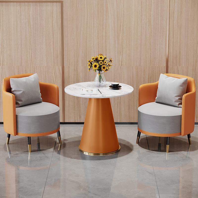 美容院洽谈桌椅组合单人位沙发办公室休息区接待茶桌阳台休闲椅子