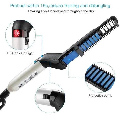 Hair Styling Appliances Quick Beard Straightener Brush Elect