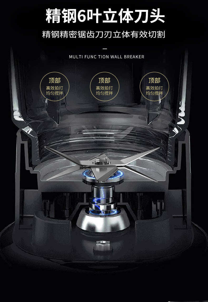 товар из китая 艾朗西厨沙冰机商用奶茶店小型破碎冰萃茶奶盖榨汁豆浆破壁料理机