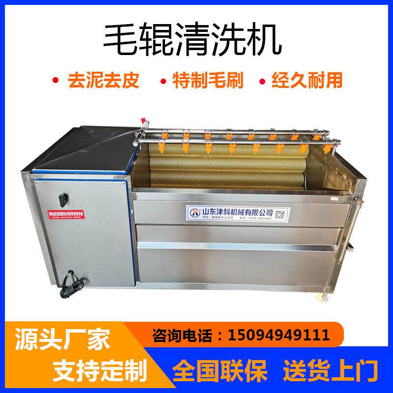 毛辊清洗机毛刷去皮清洗机土豆红薯清洗机猪蹄羊蹄清洗机