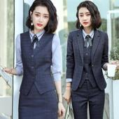 职场西装 职业装 酒店前台工作服时尚 正装 珠宝店高端外套高端 女套装