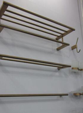 扁座双毛巾置41物架3层04不钢丝亮光浴巾架货厂绣家ST-V040拉4