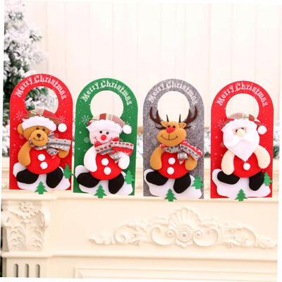 christmas decoration tree Cartoon Christmas door hanging