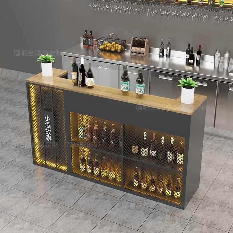 吧台业风收银酒吧操作台台餐厅转角Bt-820前台酒烧烤工店柜台店岛