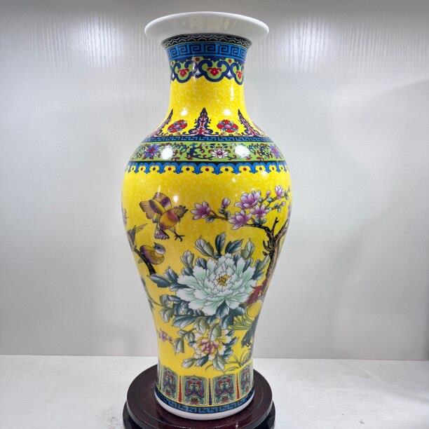 景德镇陶瓷插花瓶现代花瓶花瓶仿古中式客厅装饰花瓶摆件工艺品
