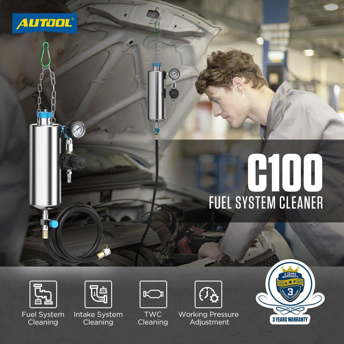 AutoolC100三元催化节气门免拆清洗吊工具汽修发动机污垢清洗