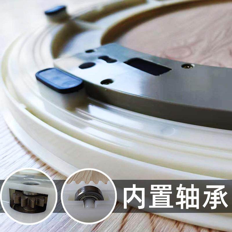 电动转盘用桌底座转芯承家饭店玻璃圆桌轴子饭桌旋QUP转轨餐道家