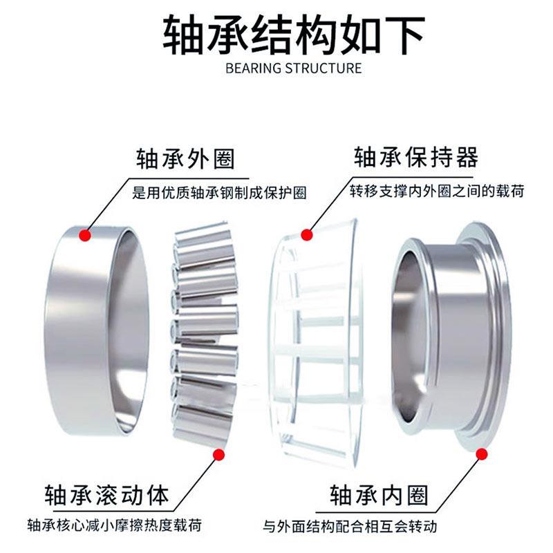 适用凯越400X/F 525X 321R 500X方向柱车头滚子斜珠波盘压力轴承