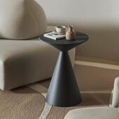 意式 极简茶几客厅边几沙发边柜现代简约小圆桌创意圆形铁艺床头柜