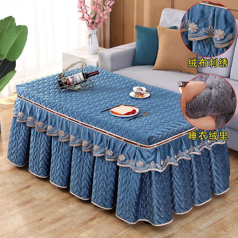 绒油电炉加厚双面烤炉被防绒套皮盖套罩电暖罩炉加电茶几防水电