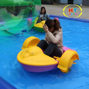 塑料小船公园亲子手摇船 优惠直销价 海豚手摇船 上海厂家新款