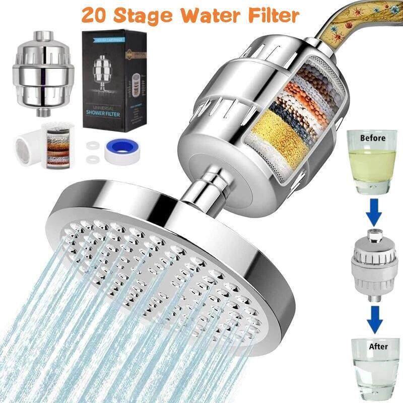 20 Stage Shower Hard Water Purification Filter Showerhead Ac - 实物图