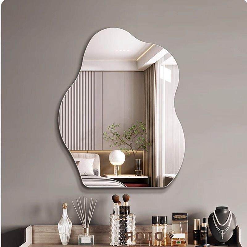 云朵智led化妆镜壁挂卧室梳台挂镜子能墙式带灯491发光异形妆梳妆