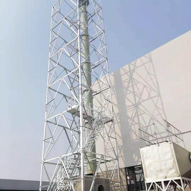 烟筒塔厂家钢制钢结构烟囱塔架支架火炬塔止晃定做定制钢柱梁