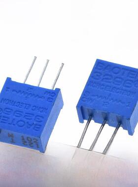 3296W多圈可调电位器1K2K5K10K20K50K100K200K500K1M顶部调节103