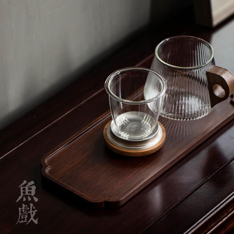 日式简约现代小茶盘干泡茶盘套装家用功夫茶具茶盘茶台重竹托盘