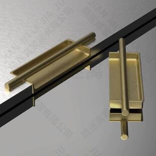 新中式衣柜半嵌入式暗扣柜门拉手柜子门拉手手柄衣柜门抽屉把手