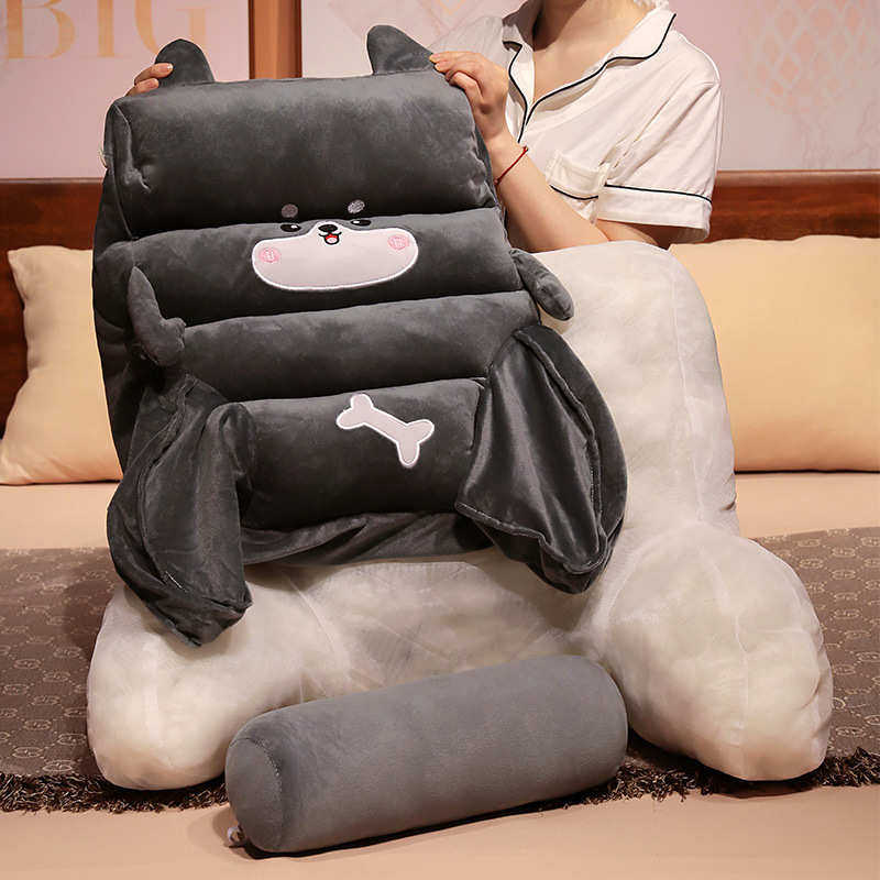 多功能加高腰靠床头软包大靠背可拆洗宿舍床上办公室椅子护腰靠垫