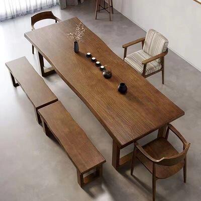 北欧中式红实木长条凳子约网简现代长VZT椅长板凳子办公长餐厅凳