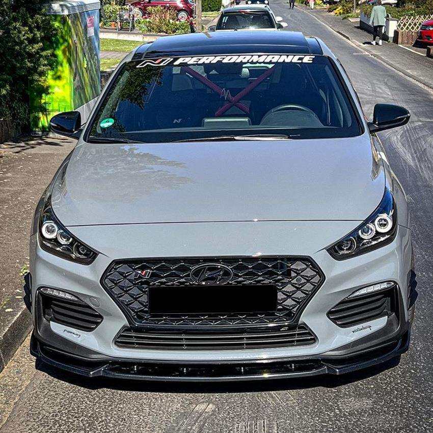 适用现代I30N MK3 MK3.5 2017+前杠前唇前铲外饰改装