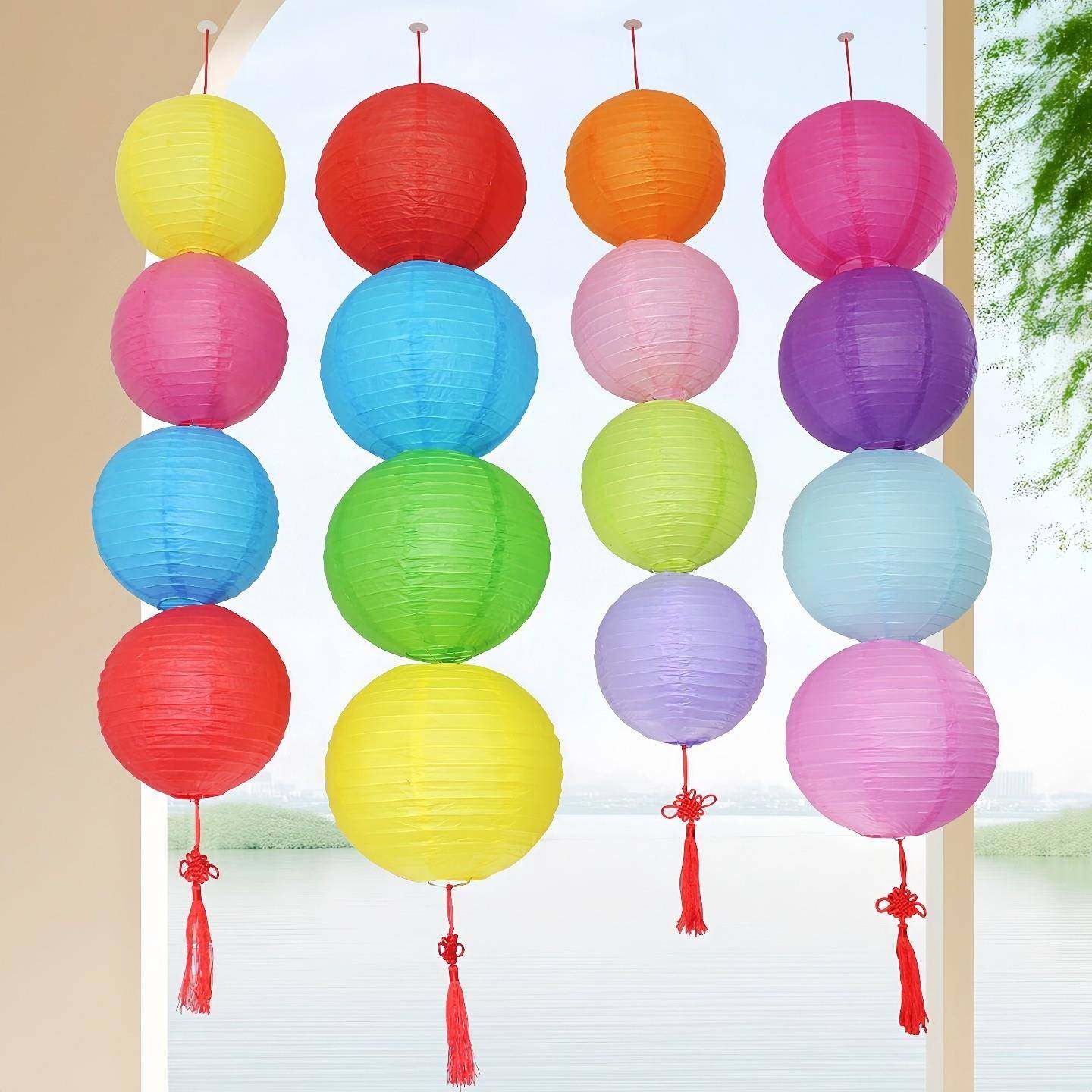 彩色纸灯笼中秋节国庆节日装饰儿童手工diy绘画圆形灯笼折叠灯罩,节庆用品/礼品,灯笼,淘宝优惠券,粉丝福利购,淘宝优惠卷