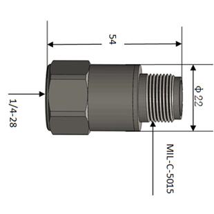 A16T35震动测量探头一体化振动变送器TNC插座输出 加速度传感器HK