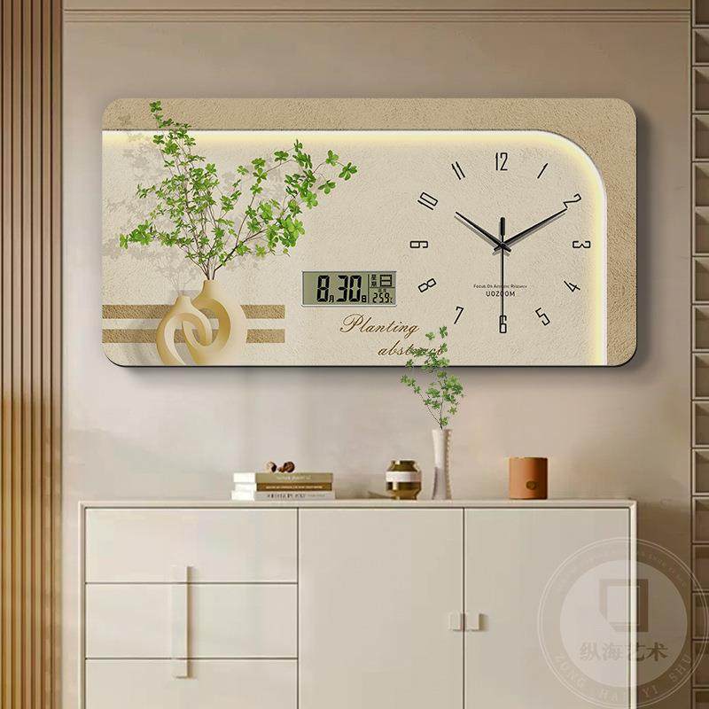 油风绿植大带尺寸电箱装饰画表钟表万年FIZ历遮挡配奶电箱电闸盒