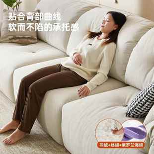 云朵A2523 电动人沙发客厅现代简约伸缩类狗布艺懒能人窝轻奢多功