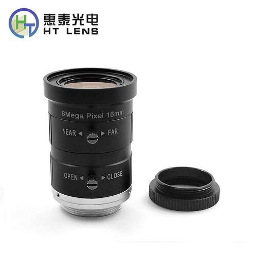 FA工业镜头16mm 1英寸高清800万C口无畸变机器视觉 工业相机镜头