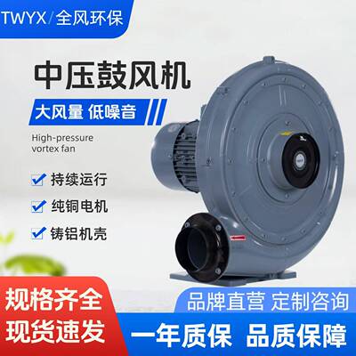 透浦式中压鼓风机送风助燃防爆变频耐高温鼓风机抽风机防腐
