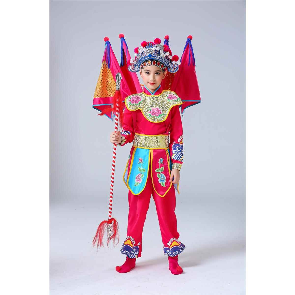 正品童说唱脸谱小幼荷风采刀马旦儿戏曲服装穆桂儿英演出服穆桂英